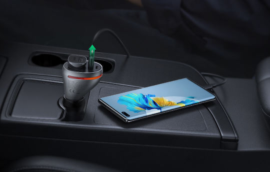 Ugreen CD204 Car Charger 84W with Ports 1xUSB-A 1xType-C 1xLighter Grey Colour