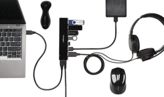 Kensington UH7000C Hub USB 7 Porturi USB 3.0 cu Conectare USB-A și Power Delivery