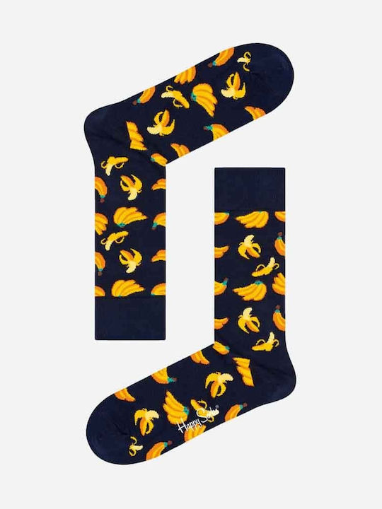 Happy Socks Banana Ανδρικές Κάλτσες με Σχέδια Πολύχρωμες