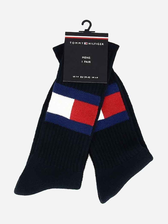 Tommy Hilfiger Flag Ανδρικές Κάλτσες με Σχέδια Μπλε