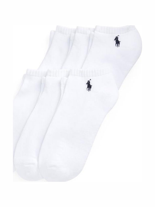 Ralph Lauren Μονόχρωμες Κάλτσες Λευκές 6Pack