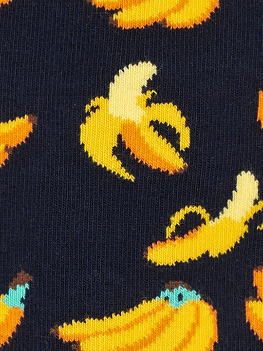 Happy Socks Banana Ανδρικές Κάλτσες με Σχέδια Πολύχρωμες