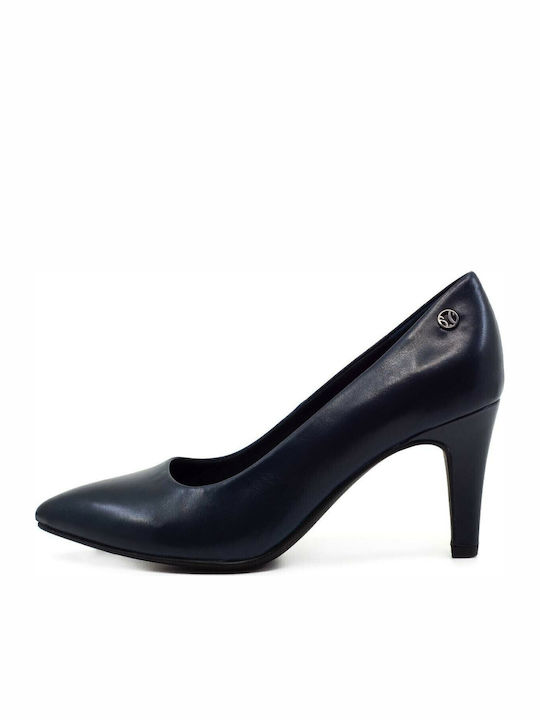 Anatomic Pointed Toe Navy Blue Heels