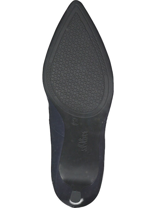 Anatomic Pointed Toe Navy Blue Heels