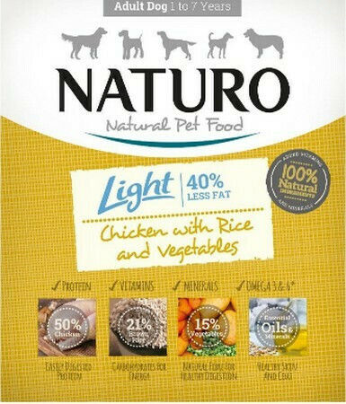 Naturo Light Υγρή Τροφή Σκύλου Διαίτης με Κοτόπουλο, Λαχανικά και Ρύζι σε Φακελάκι 400γρ.