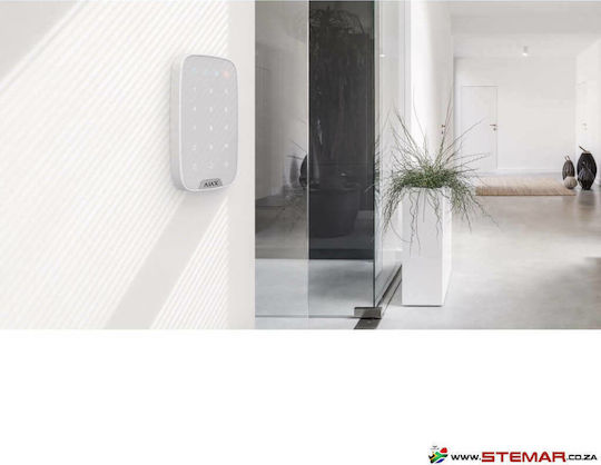 Ajax Systems KeyPad Wireless Security Access-Control Keypad Touch White 38249.12.WH1