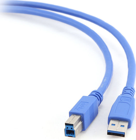 Cablexpert 1.8m USB 3.0 Cable A-Male to B-Male Blue (CCP-USB3-AMBM-6)
