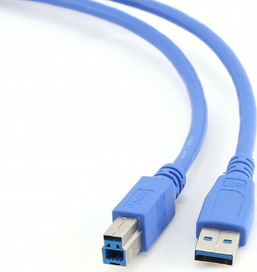 Cablexpert 1.8m USB 3.0 Cable A-Male to B-Male Blue (CCP-USB3-AMBM-6)