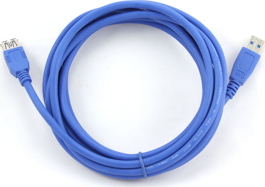 Cablexpert 3m USB 3.0 Cable A-Male to A-Female Blue (CCP-USB3-AMAF-10)