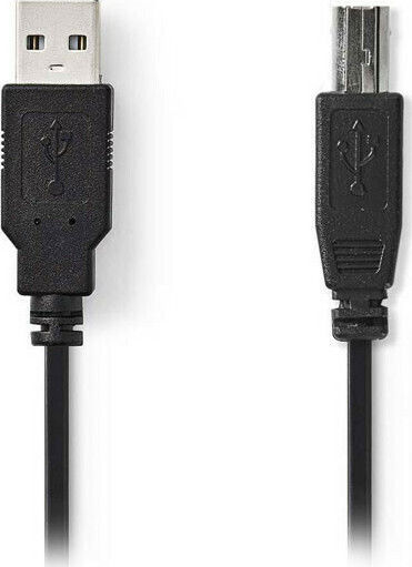 Nedis 2m USB 2.0 Cable A-Male to B-Male (CCGT60100BK20)