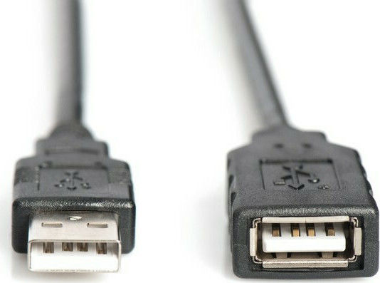 Digitus USB 2.0 Кабел USB-A мъжки - USB-A женски Черен 10м DA-73100-1