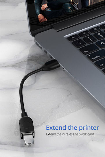 Cabletime USB 2.0 Cablu USB-A - USB-A female Negru 1m