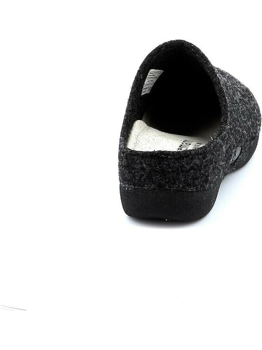 Lauren Anatomical Leather Women's Slippers Gray
