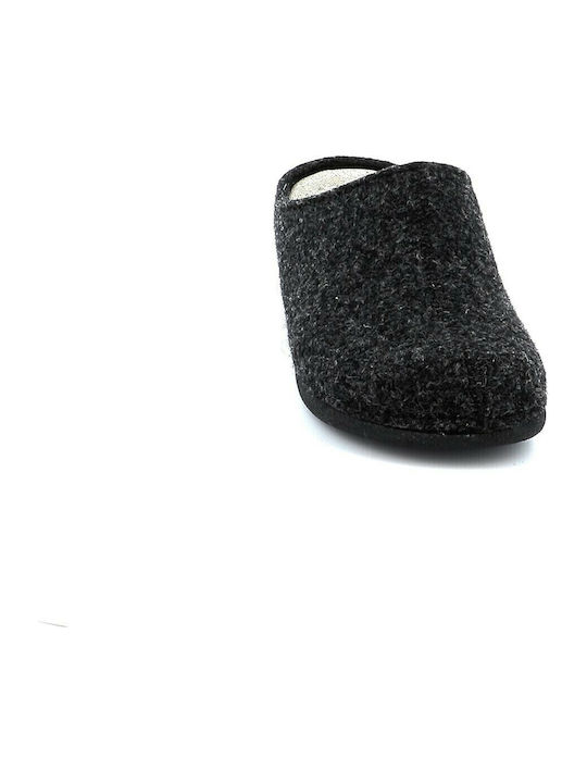 Lauren Anatomical Leather Women's Slippers Gray