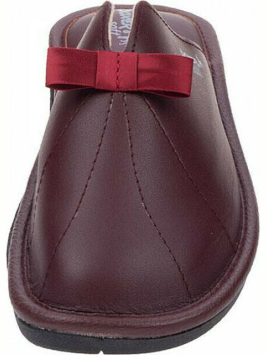 Anatomice Din Piele Papuci de Damă Burgundy