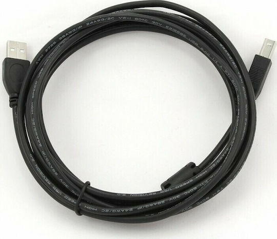 Cablexpert USB 2.0 Cablu USB-A - USB-B Negru 1.8m CCP-USB2-AMBM-6