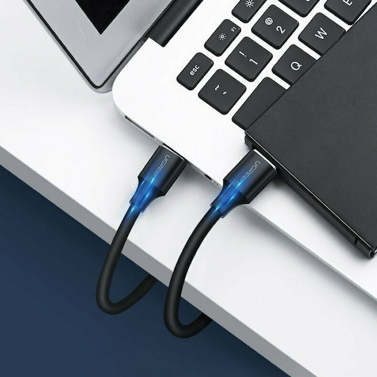 Ugreen USB 2.0 Кабел USB-A мъжки - USB-A мъжки Черен 0.5м 10308