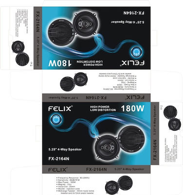 Felix Car Speaker Set 5" (4 Way)