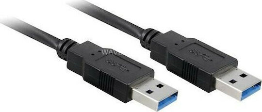 Goobay USB 3.0 Kabel USB-A-Stecker - USB-A-Stecker Schwarz 3m 93929