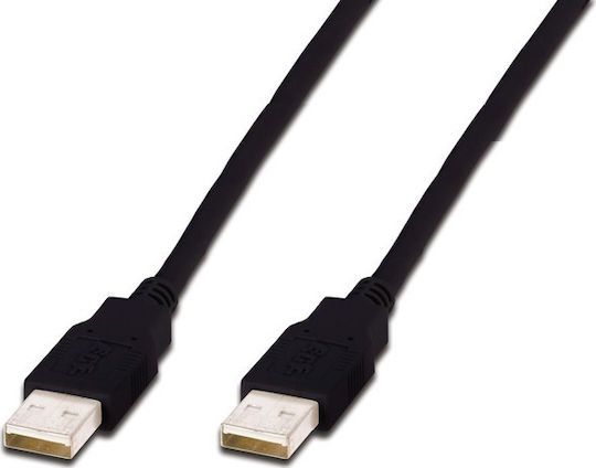 Digitus USB 2.0 Кабел USB-A мъжки - USB-A мъжки Черен 3м AK-300100-030-S