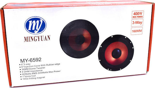 Σετ Ηχεία Αυτοκινήτου 6" με 20W RMS (3 Δρόμων)