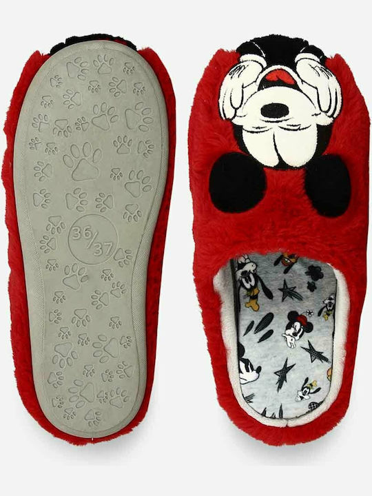 Mickey Minnie Disney Anatomisch Kinderhausschuhe Rote