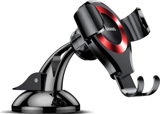 Baseus Osculum Car Mobile Mount 6.3" - 8.8" with Adjustable Hooks Red/Black