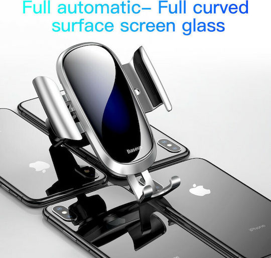 Baseus Glass Surface Gravity Car Mobile Mount with Adjustable Hooks Blue