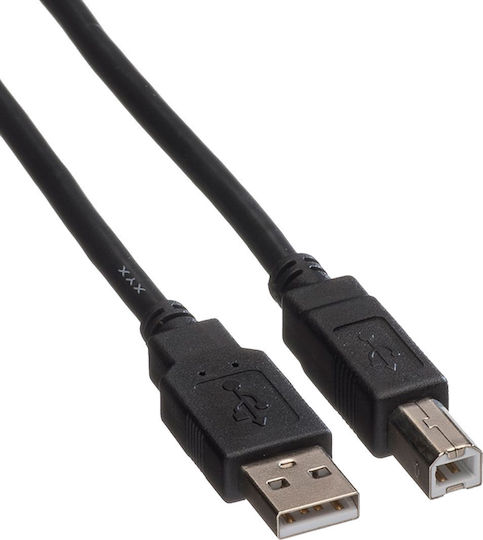 Roline USB 2.0 Кабел USB-A мъжки - USB-B мъжки Черен 3м 11.02.8830