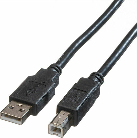 Roline USB 2.0 Кабел USB-A мъжки - USB-B мъжки Черен 3м 11.02.8830
