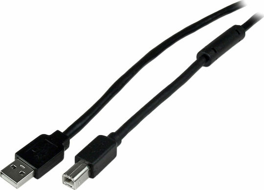 StarTech USB 2.0 Кабел USB-A мъжки - USB-B мъжки Черен 1.8м USB2HAB65AC