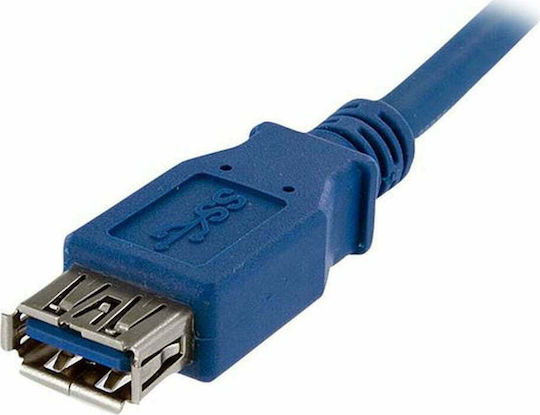 StarTech USB 2.0 Cable USB-A male - USB-A female Μπλε 1m (USB3SEXT1M)