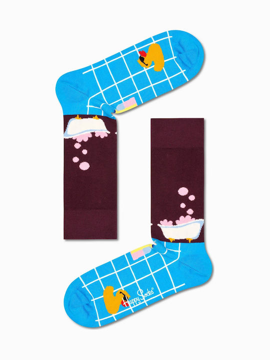 Happy Socks Me Time Κάλτσες με Σχέδια Μωβ