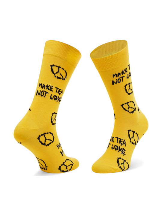 Happy Socks Monty Python Hell Patterned Socks Yellow