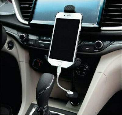 Sparco Handyhalterung Auto Smartphone Holder USB Charger mit verstellbaren Haken Schwarz