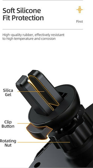 Joyroom Car Mobile Mount with Adjustable Hooks Black