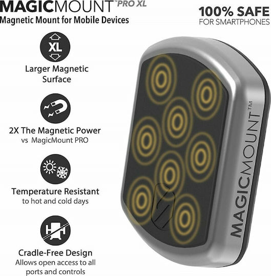 Scosche MagicMount Pro XL Surface Auto Handy- & Tablet-Halterung mit Magnet Silber