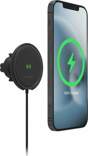 Mophie Snap+ Suport Auto Pentru Telefon Mobil Cu Magnet MagSafe Negru