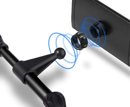 Remax Βάση Κινητού και Tablet Αυτοκινήτου Car HeadRest Mount με Ρυθμιζόμενα Άγκιστρα