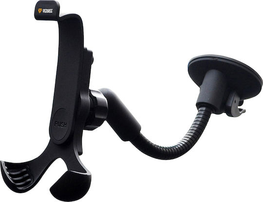 Yenkee YSM 402L Car Mobile Mount with Adjustable Hooks Black
