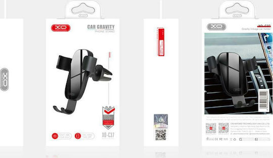 XO C37 Car Mobile Mount 4" - 7" with Adjustable Hooks Silver