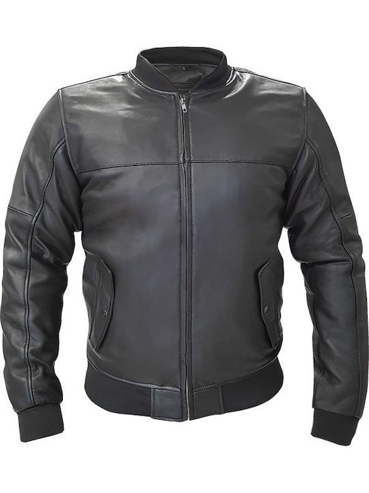 Bullet 4 Season Leather Men's Riding Jacket Black