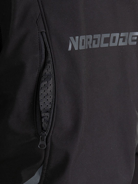 Nordcode X-City Herren Motorradjacke Softshell 4 Jahreszeiten Wasserdicht Schwarz
