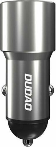 Dudao R4PQ Autoladegerät 22.5W 3A Schnellladen mit Anschlüssen: 1xUSB 1xType-C zusammen mit Kabeltyp Type-C Gray Farbe