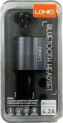 Ldnio CM21 Încărcător Auto 21W 4.2A cu Porturi 3xUSB-A și Căști Bluetooth Culoare Verde