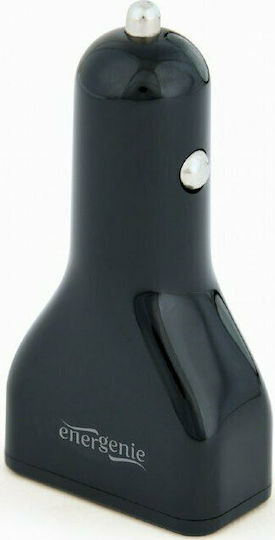 Energenie Car Charger 4.8A with 4 USB Ports Black Color