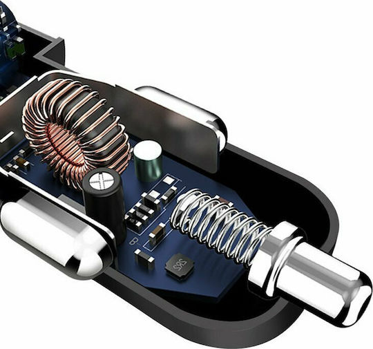 Dudao R10 Auto-Ladegerät 3.4A mit Anschlüssen: 2xUSB und Bluetooth-Kopfhörer Schwarz Farbe