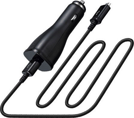 Samsung Φορτιστής Αυτοκινήτου 10W 2A με μία Θύρα: 1xUSB μαζί με Καλώδιο Micro-USB Μαύρος