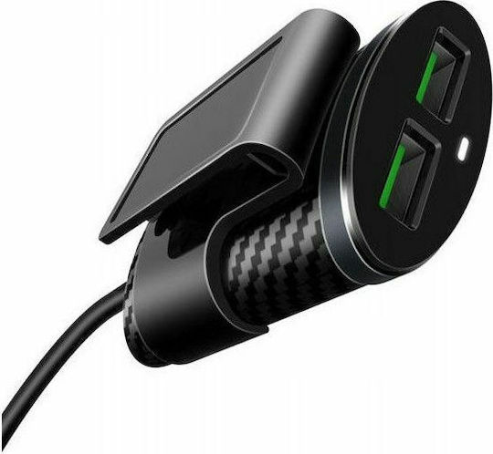 Ldnio C502 Car Charger 25.5W 5.1A with 4x USB-A Ports Black Color