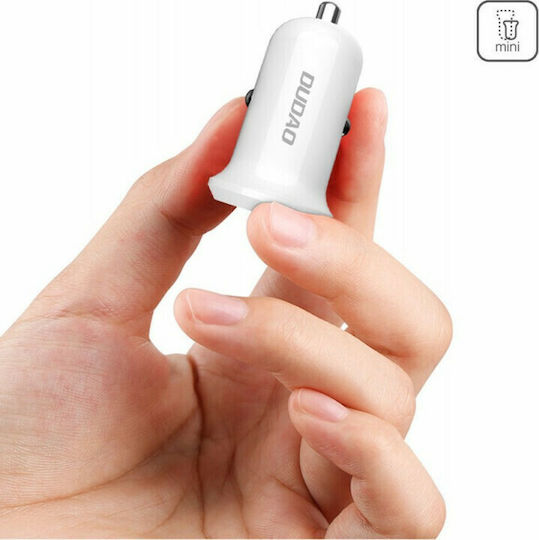 Dudao R4 Încărcător Auto 15W 4A Încărcare Rapidă cu un Port: 1xUSB Alb Culoare